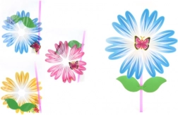 Windrad Blume an Kunststoffstab
