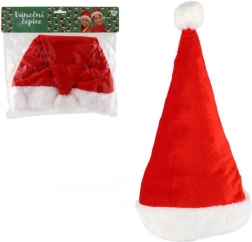 Kinder-Weihnachtsmütze Santa aus Stoff, Durchmesser 25 cm