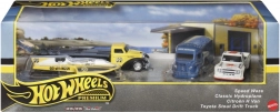 Hot Wheels Premium-Set mit 3 Autos und Team-Sattelzug – Le Mans