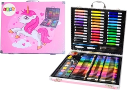 Kreativset im Koffer mit Einhorn, rosa, 150 Teile