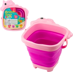 Zusammenklappbarer Silikoneimer Einhorn – rosa