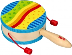 goki Handtrommel aus Holz mit Griff