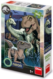 Puzzle mit Jurassic World-Motiv - 100 XL-Teile Neon