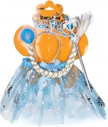Karnevalset Prinzessin Hellblau