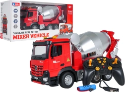 Roter RC-Betonmischer mit Licht und Sound