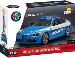 Konstruktionsspielzeug COBI Alfa Romeo Giulia Quadrifoglio Polizia 1:35