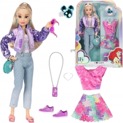 Disney ILY 4Ever Modepuppe inspiriert von ARIEL aus Die kleine Meerjungfrau, Outfit- und Zubehör-Set 30 cm