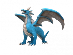 Mythischer Drache Wasserfigur