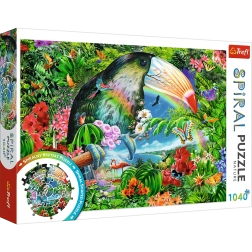Spiralpuzzle – tropische Tiere, 1040 Teile