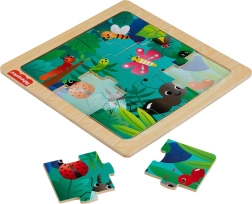Fisher-Price Holzpuzzle Insekten im Wald, 10 Teile