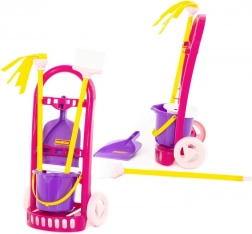 Kinder-Putzwagen Palau mit Eimer, Handfeger und Wischmopp