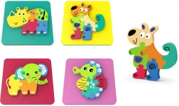 Tierisches Schaumstoffpuzzle 14x14 cm