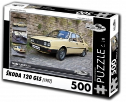 Retro-Autos Puzzle Škoda 120 GLS 500 Teile