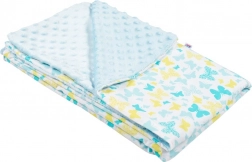 Babydecke aus Minky New Baby blau 80 × 102 cm