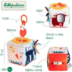 Lilliputiens Klang-Activity-Würfel Bauernhof 9 M+