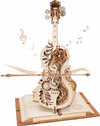 ROBOTIME magisches Violoncello – 3D mechanisches Holzpuzzle und Spieluhr