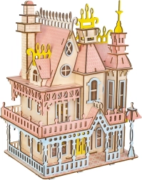 Woodcraft Holz-3D-Puzzle – prächtige Villa