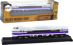 Metall‑Sammlermodell Zug 1:48, weiß‑violett