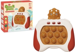 Sensorisches Spiel Triceratops Pop It mit Licht und Geräuschen, braun