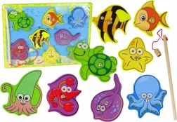 Holzset zum Fangen von Meerestieren