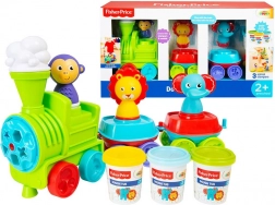 Fisher-Price Knetzug mit Lok und 3 Farben