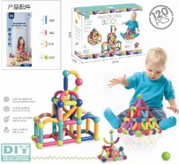 Magnetisches Konstruktionsset – Plättchen und Röhrchen, 120 Teile