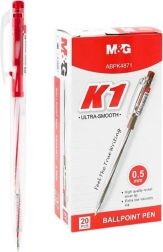 Kugelschreiber M&G K1 0,5 mm – rote Mine