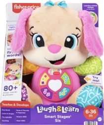 Interaktives Plüsch-Hündchen Schwester FISHER-PRICE Laugh & Learn Smart Stages, mehrsprachig