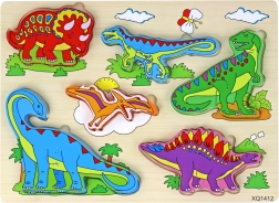Holz 3D Puzzle für Kinder Logikspiel Dinosaurier