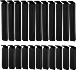 Set mit 22 Beutelclips – 2 Größen, schwarz