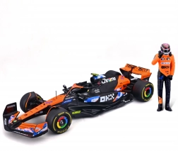 Metallmodell McLaren MCL38 F1 1:24 mit Fahrerfigur