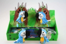 Plüsch Blauer Papagei Schlüsselanhänger 9 cm