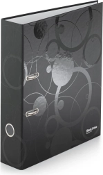 Ordner A4 mit Hebelmechanik 7 cm Black and White, schwarz