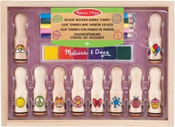Melissa & Doug Deluxe-Set aus Holzstempeln für Kinder