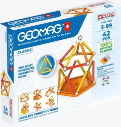 GEOMAG Magnet-Baukasten aus recyceltem Kunststoff, 42 Teile