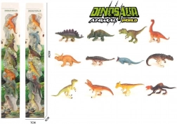 Satz von 6 Kunststoff-Dinosauriern im Blisterpack