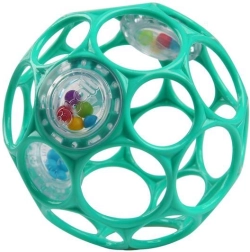 Oball Rasselball Rattle 10 cm, dunkel türkis