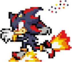 Jixelz REMIX – Pixel-Puzzle aus Kunststoff SONIC: Runnin' Shadow