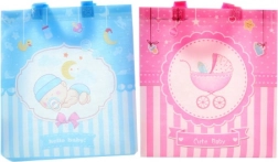 Geschenktasche zur Geburt eines Babys, aus Kunststoff, 27 × 29 × 12 cm