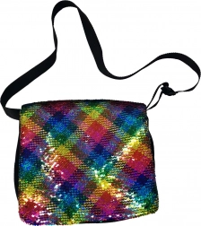 Schultertasche mit Pailletten