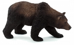 Realistische Grizzlybärenfigur