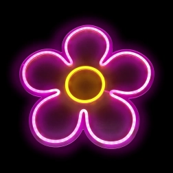 Kinder LED Neonlampe Blume