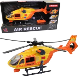 Rettungshubschrauber mit Licht und Ton, funktionierende Winde und Rotor