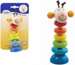 Detoa Holzspielzeug Giraffe an der Feder