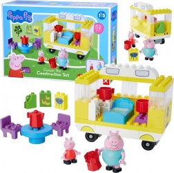 Bausteinset Wohnmobil PEPPA PIG – Camping mit Papa, 52 Teile