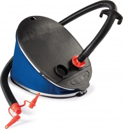 Fußpumpe für Matratzen mit 3 Aufsätzen