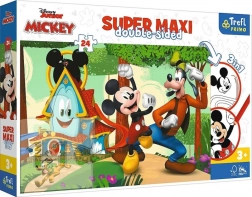 Puzzle Super Maxi 24 Teile Fröhliches Häuschen und Freunde MICKEY