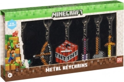 Minecraft Metallanhänger 6 Stück im Deluxe Set