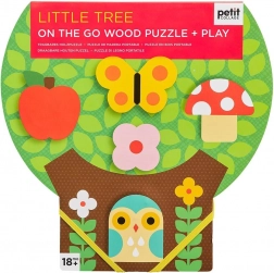 Petit Collage robustes Holzpuzzle Kleiner Baum