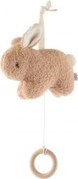 Hängendes Musikspielzeug Häschen mit Holzring